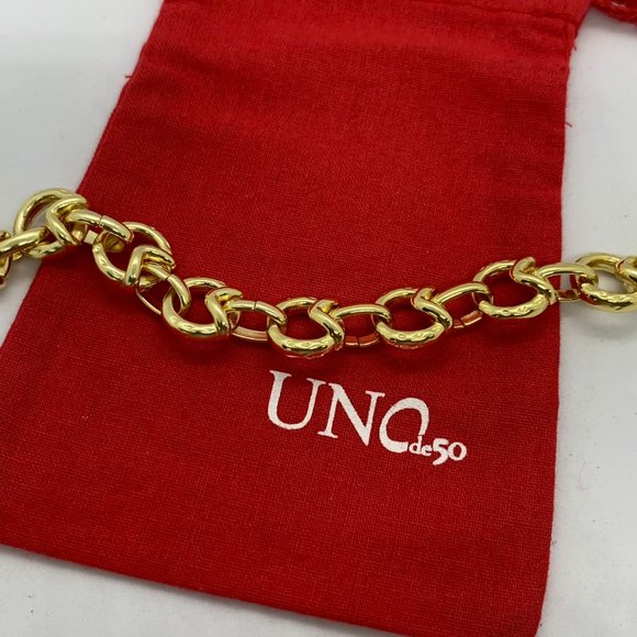 UNO de 50 Bracelet GAMEOF3 BRACELET T-bar fastener Gold-Plated Jewelry Women - Picture 6 of 6